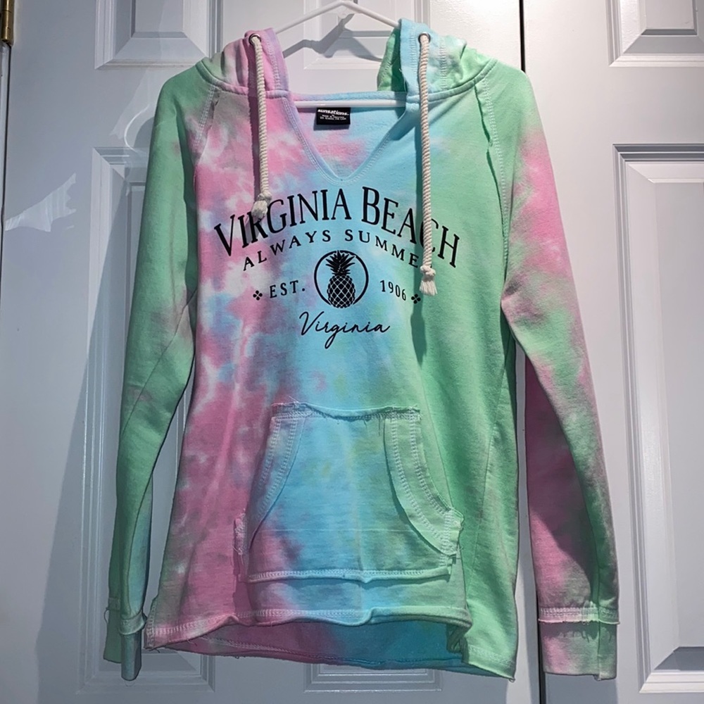“Always Summer” (VA Beach) Tie-dye Hoodie